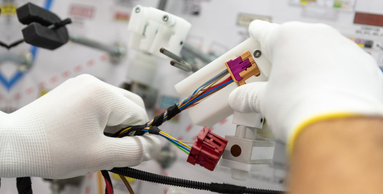 man fixing some wires