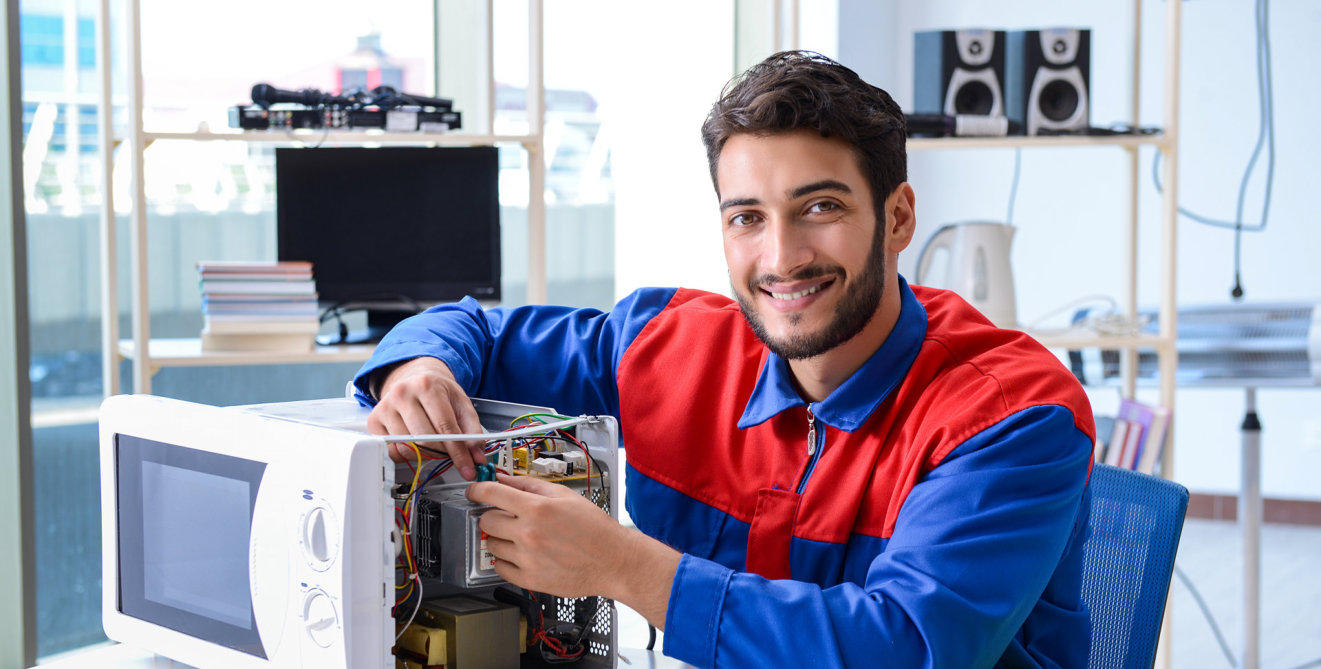 electrician man smiling